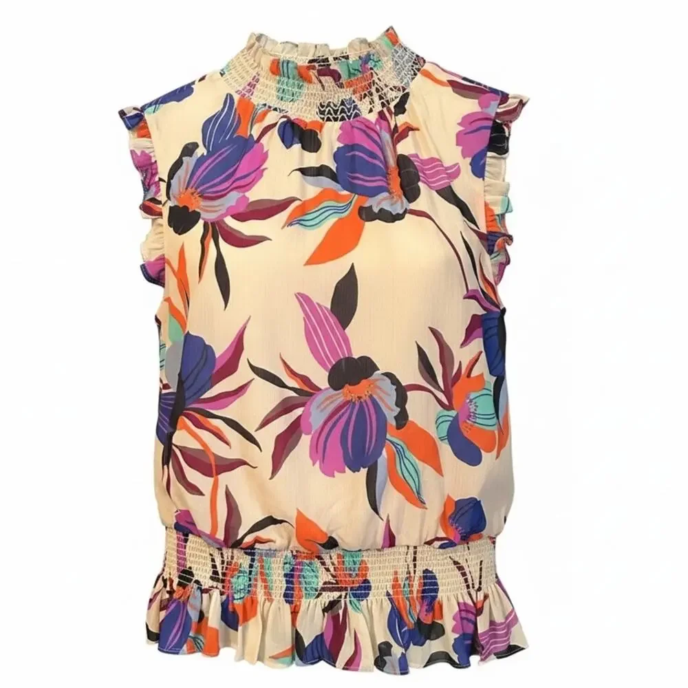 J. Crew mock neckline top
